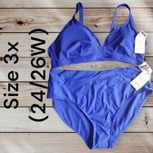 Women's Blue Swim Set